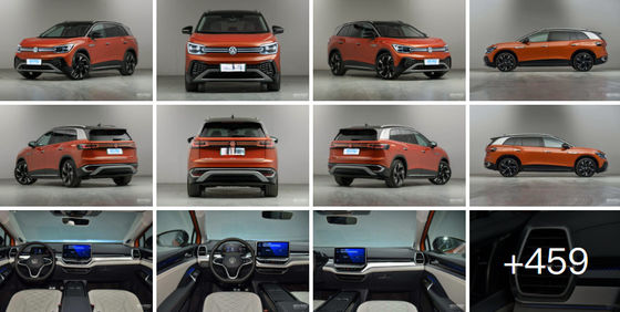VW ID.6 CROZZ中国の自動車製造業者439-586KMの純粋な電気自動車の中間大きいサイズ5のドア7seats